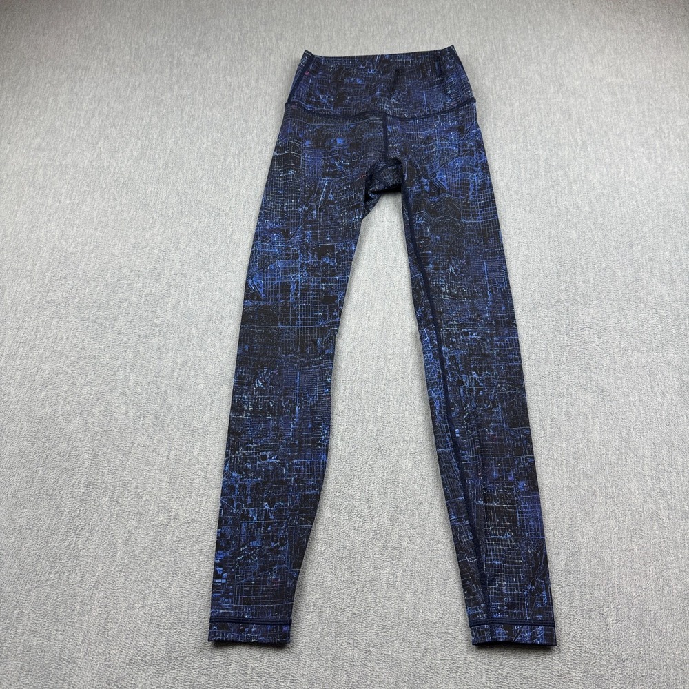 Lululemon Leggings Women 4 Blue Wunder Under Hi-Rise Tight 28" Gym Yoga Pants